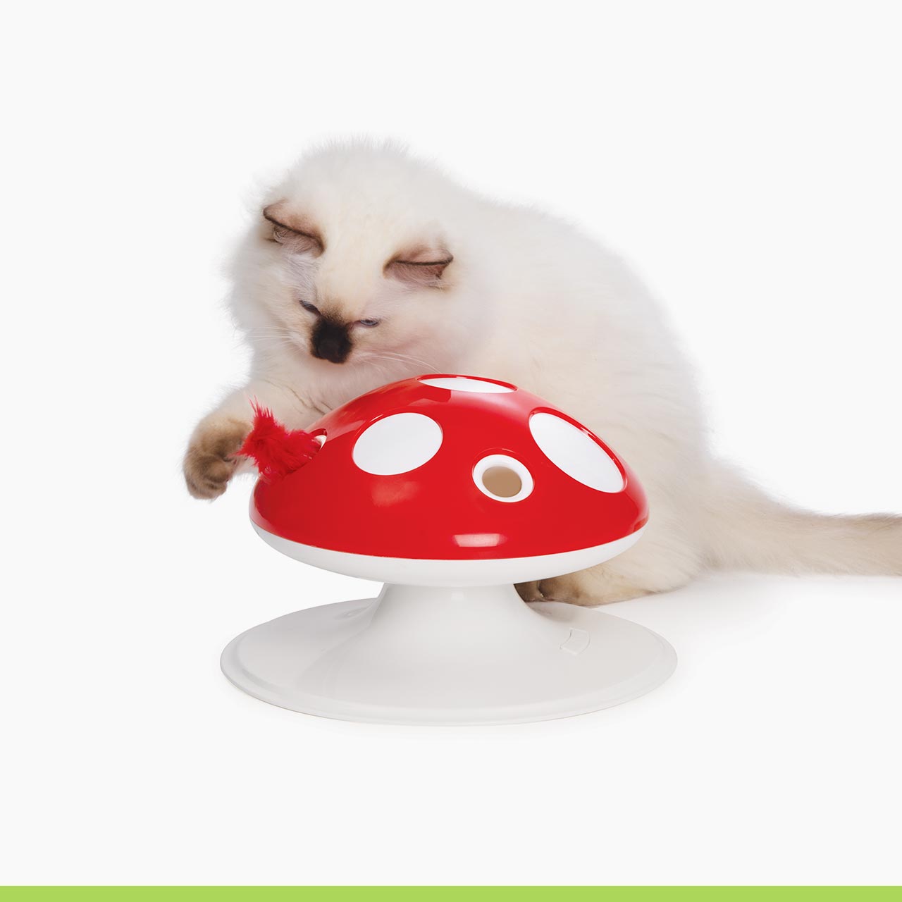 Catit Play Cat Treat Puzzle, Interactive Cat Toy, 43010, White