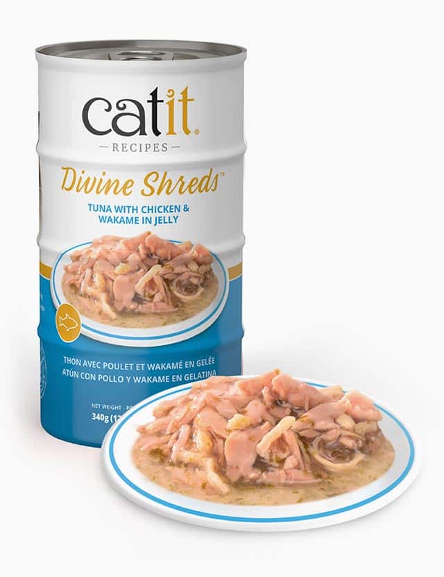 Catit Divine Shreds in jelly – Tuna with Chicken & Wakame