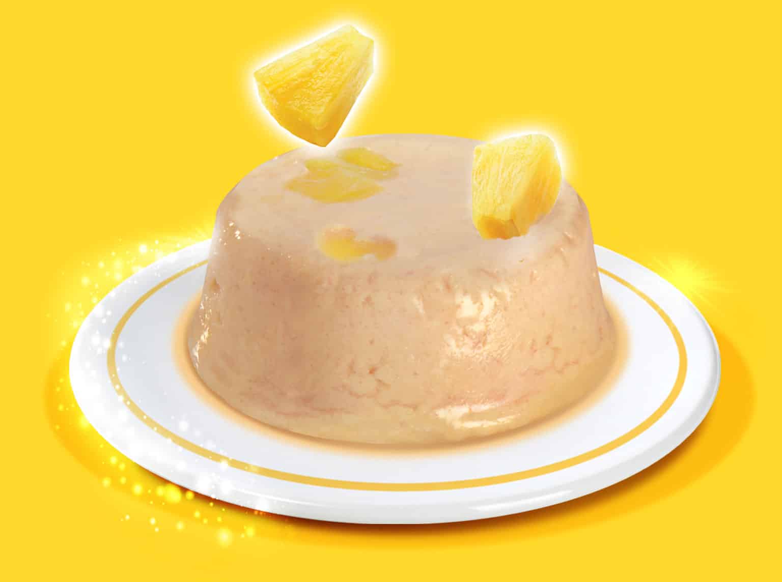 Mousse de poulet avec ananas