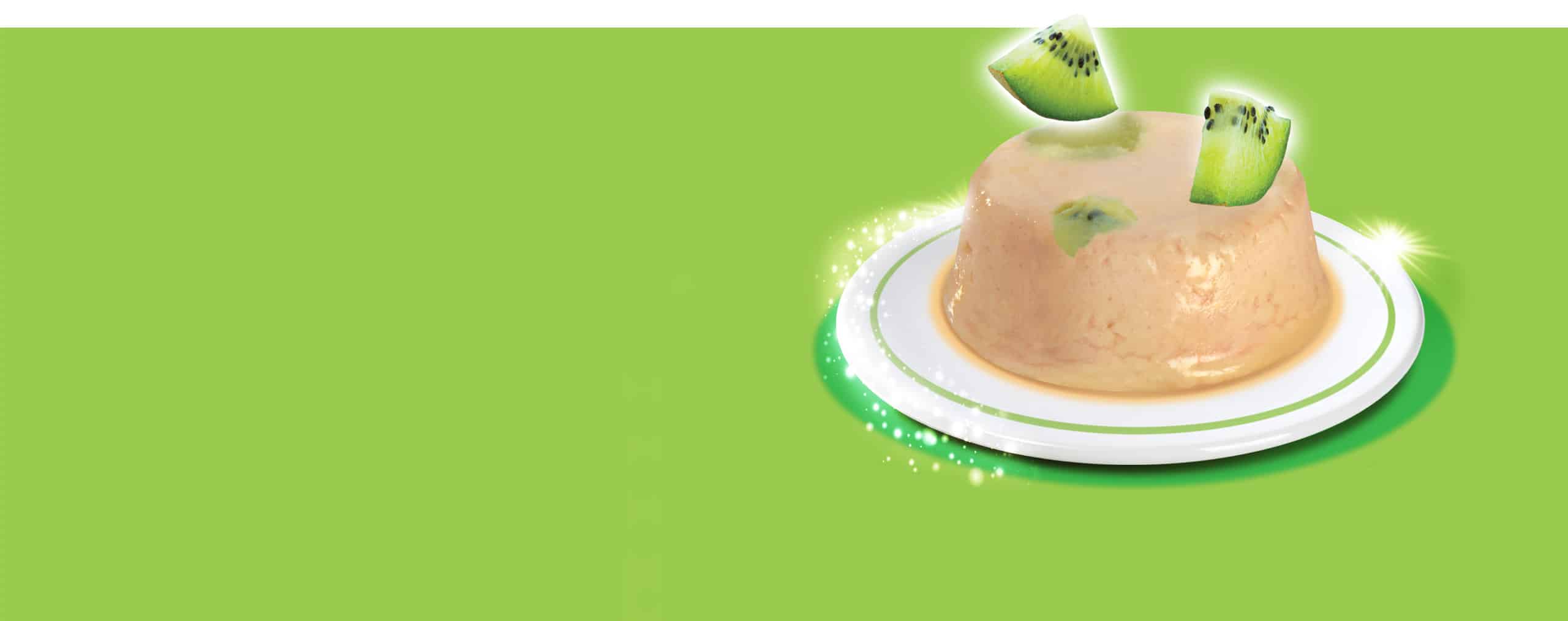 Mousse de poulet avec kiwi