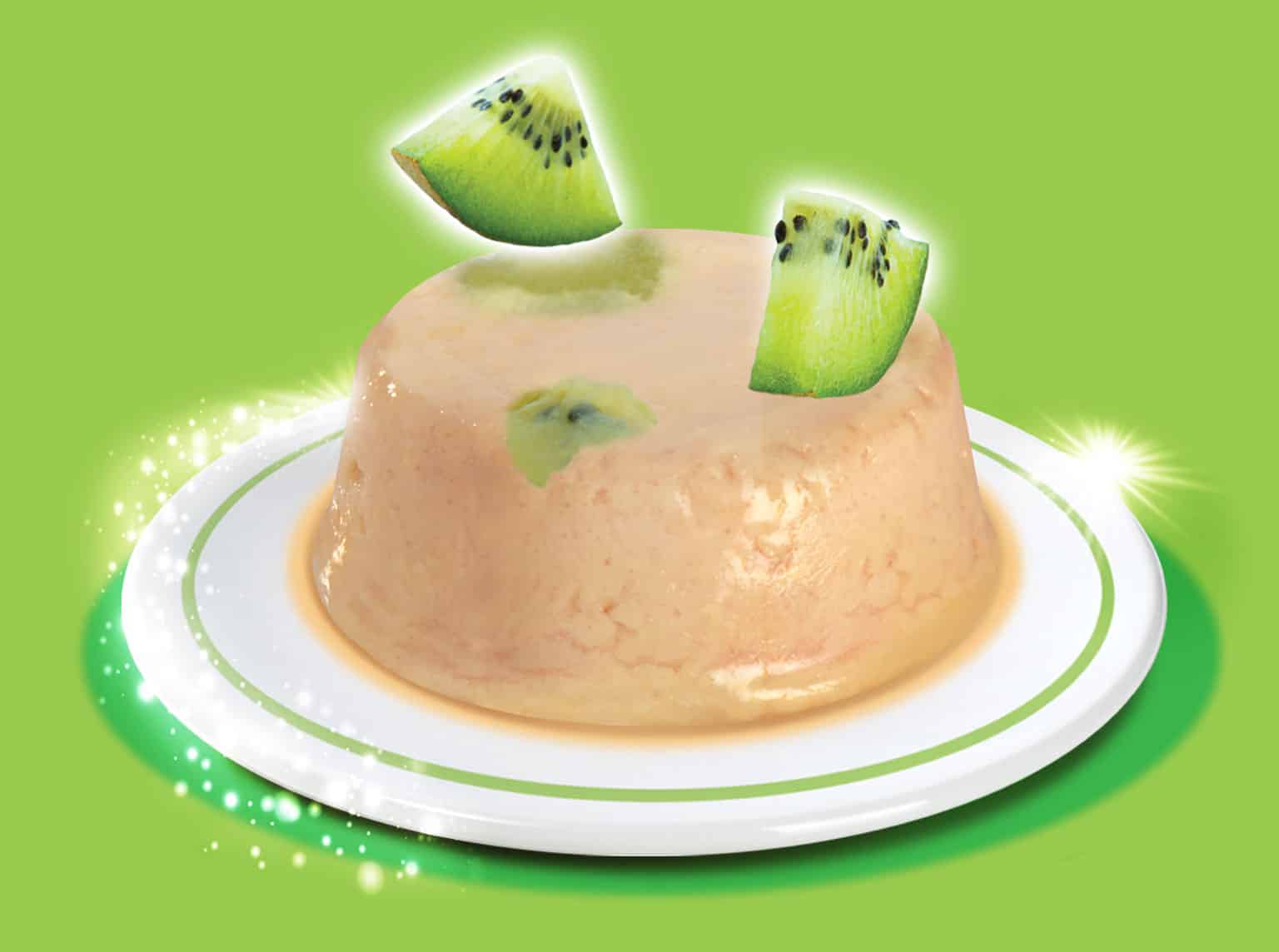 Mousse de poulet avec kiwi