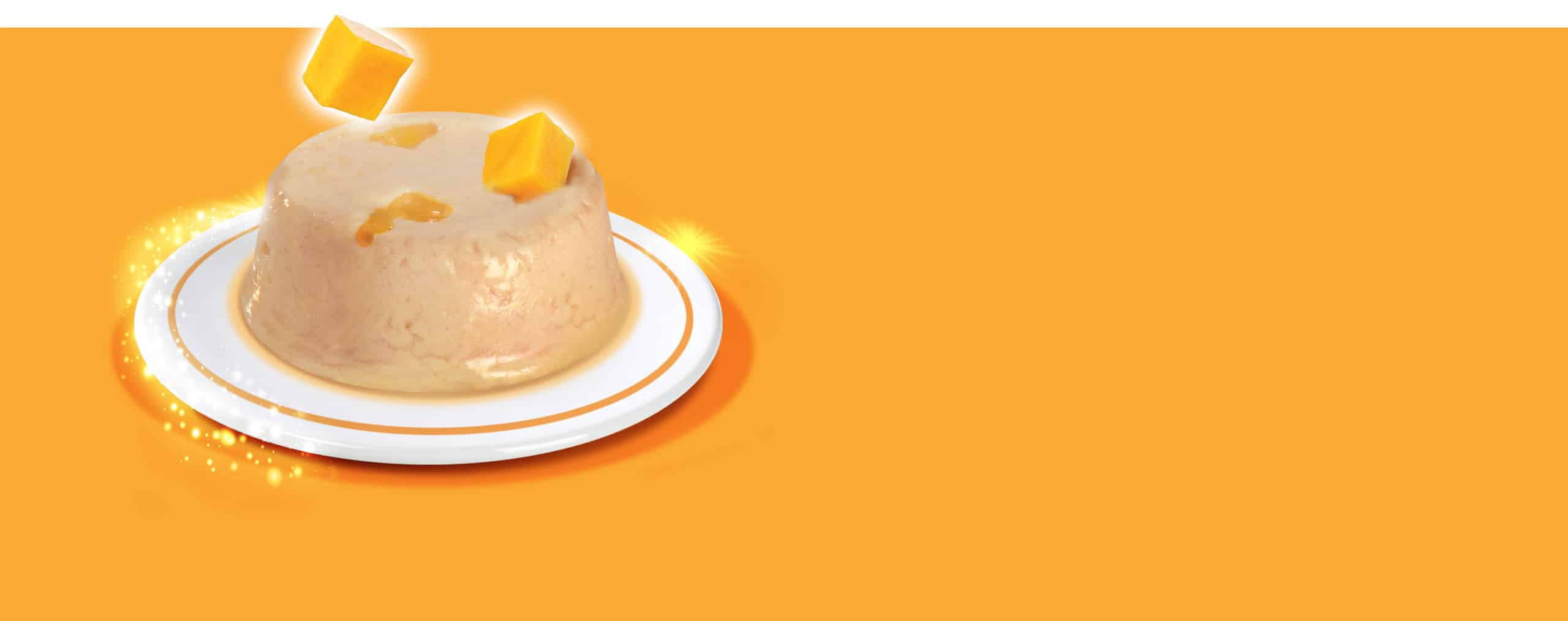 Mousse de poulet avec mangue