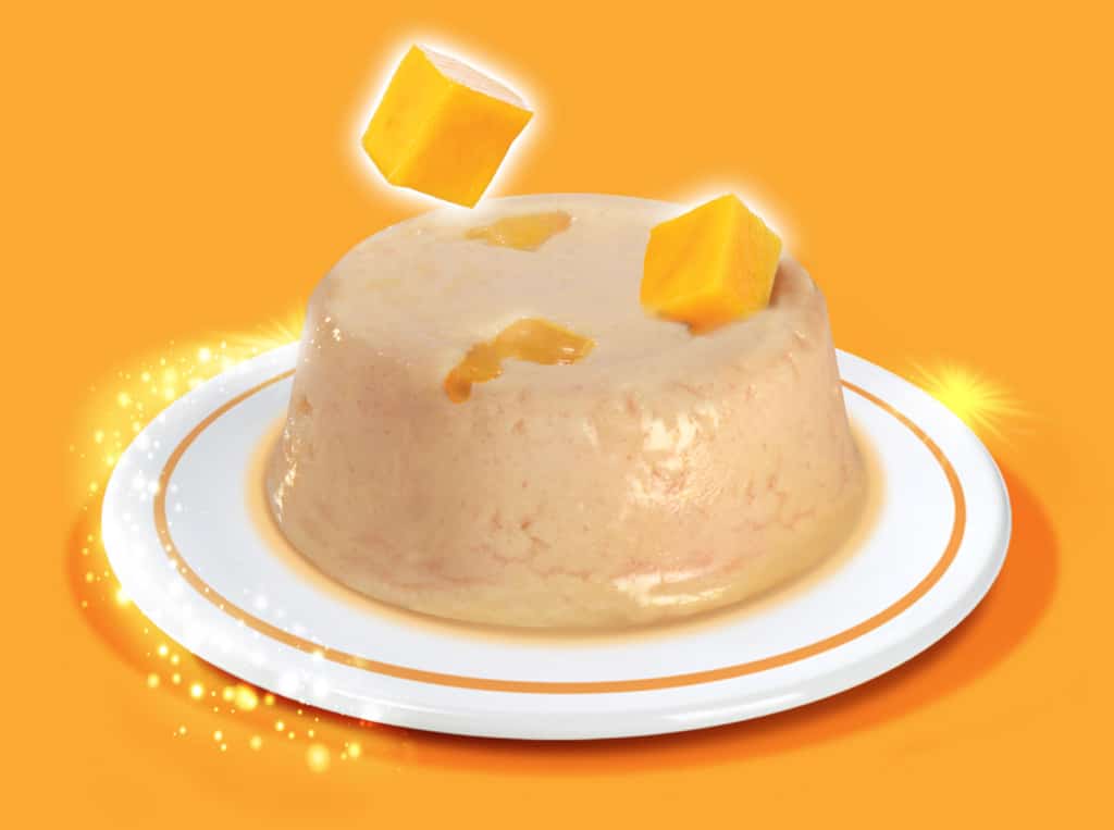 Mousse de poulet avec mangue