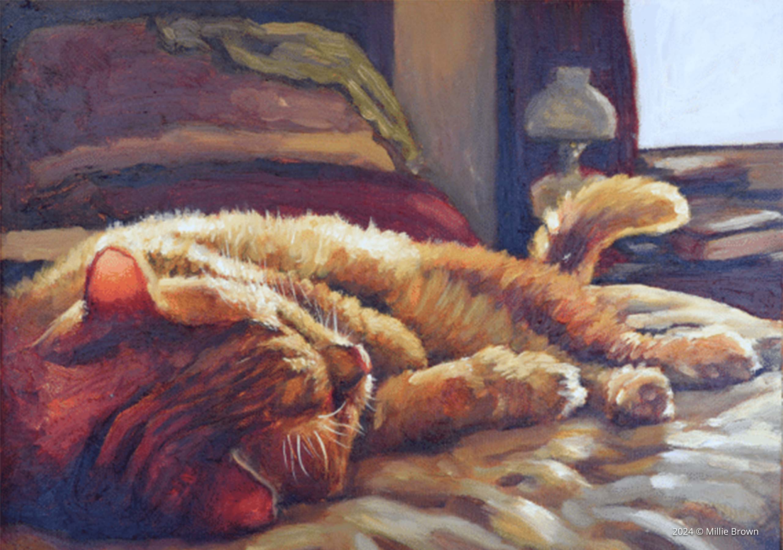 Orange cat art!