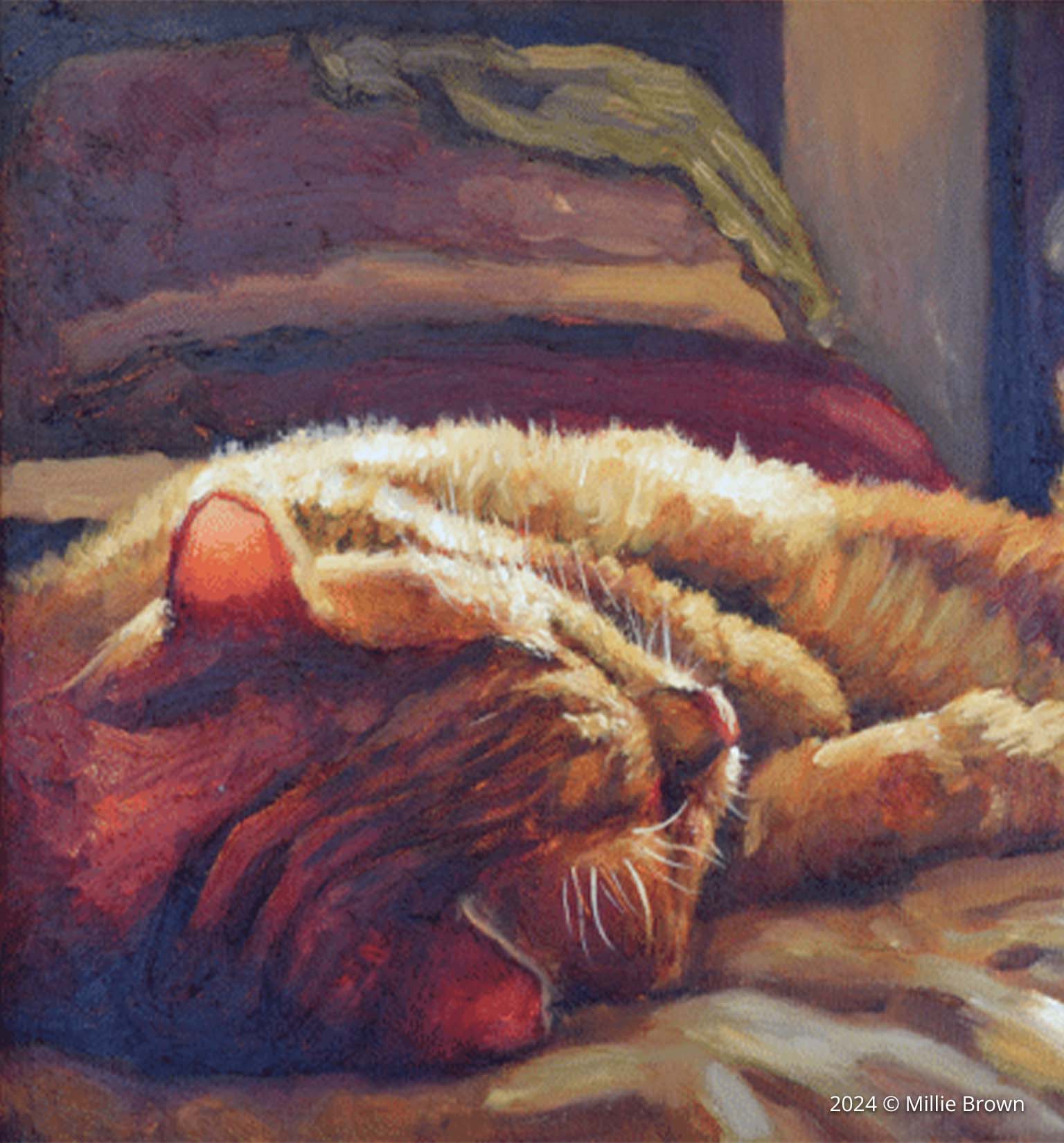 Orange cat art!