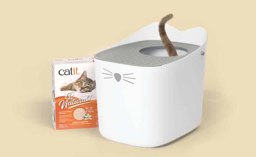 Catit PIXI Litter Box + żwirek Pea Husk