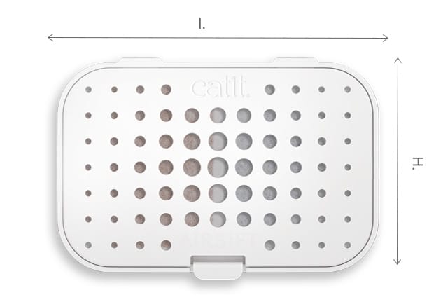 Dimensions de la cartouche Catit Airsift